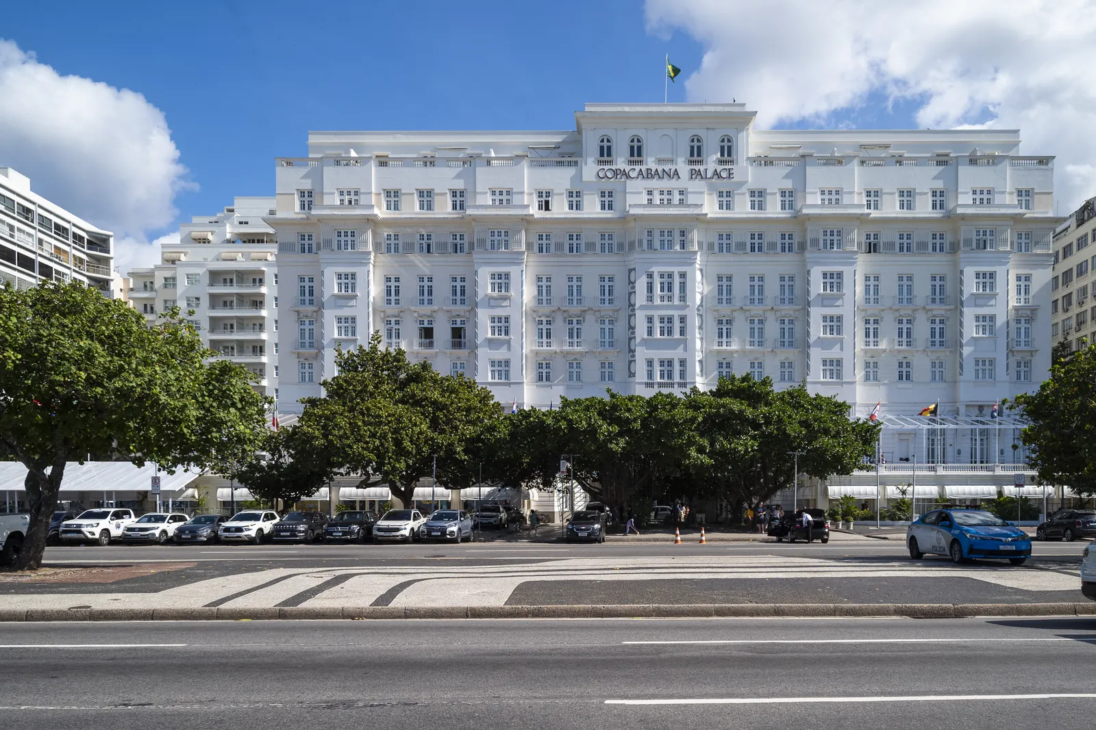 The Copacabana Palace on Avenida Atlântica, beside the building